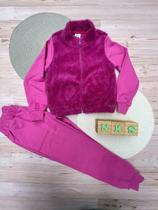 Conjunto Pelo Ovelhinha e Moletom Felpado Menina Alenice