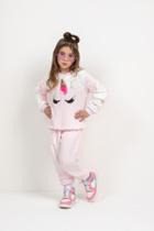 Conjunto Peluciado infantil Menina Inverno Longo Lessa 8467