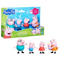 Conjunto peppa pig e sua família com bebê evie - hasbro g0506