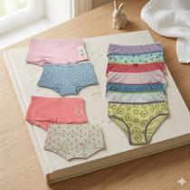 Conjunto Perfeito: 6 Boxers e 10 Calcinhas Tradicionais - Conforto e Estilo para o Dia a Dia da Sua Princesinha Conjunto Perfeito: 6 Boxers e 10 Calcinhas Tradicionais - Conforto e Estilo para o Dia a Dia da Sua Princesinha