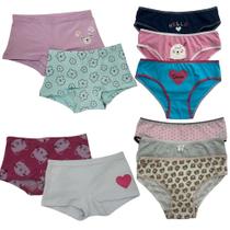 Conjunto Perfeito: 6 Boxers e 10 Calcinhas Tradicionais - Conforto e Estilo para o Dia a Dia da Sua Princesinha Conjunto Perfeito: 6 Boxers e 10 Calcinhas Tradicionais - Conforto e Estilo para o Dia a Dia da Sua Princesinha