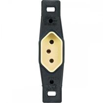 Conjunto Perlex 4X2 Cinza Sem Placa(1Tomada 10A) 1211