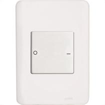 Conjunto Perlex Aros 4X2 Branco Com Placa(1Bipolar 16A) 7306