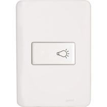 Conjunto Perlex Aros 4X2 Branco Com Placa(1Campainha) 7385 Conjunto Perlex Aros 4X2 Branco Com Placa(1Campainha) 7385