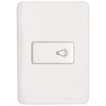 Conjunto Perlex Aros 4X2 Branco Com Placa(1Campainha) 7385 Conjunto Perlex Aros 4X2 Branco Com Placa(1Campainha) 7385