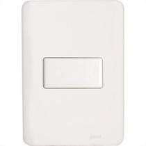 Conjunto Perlex Aros 4X2 Branco Com Placa(1Paralelo) 7381P