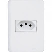 Conjunto Perlex Aros 4X2 Branco Com Placa(1Tomada 10A) 7311 Conjunto Perlex Aros 4X2 Branco Com Placa(1Tomada 10A) 7311