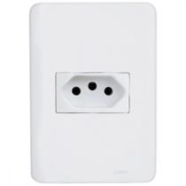 Conjunto Perlex Aros 4X2 Branco Com Placa(1Tomada 10A) 7311 Conjunto Perlex Aros 4X2 Branco Com Placa(1Tomada 10A) 7311