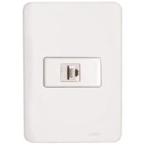 Conjunto Perlex Aros 4X2 Branco Com Placa(1Tomada Rj45) 7364 Conjunto Perlex Aros 4X2 Branco Com Placa(1Tomada Rj45) 7364