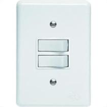 Conjunto Perlex''Branca''Com Placa(2Simples) 2382