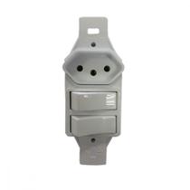 Conjunto Perlex''Branca''Sem Placa(2Simples+Tomada 10A) 2282/11