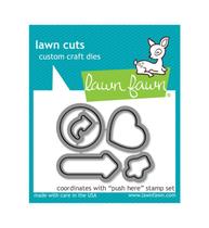 Conjunto Personalizado de Cortadores de Papel Lawn Fawn LF1416 Push Here