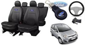 Conjunto Personalizado Fiesta 2006-2013 + Capas, Volante e Chaveiro - Design Premium