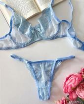 Conjunto Personalizável em Tule com Coração e Renda Jade Azul Místico Conjunto Personalizável em Tule com Coração e Renda Jade Azul Místico