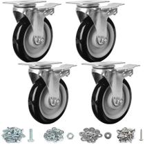 Conjunto pesado Caster Wheels Finnhomy de 5 polegadas de 4 3000 libras