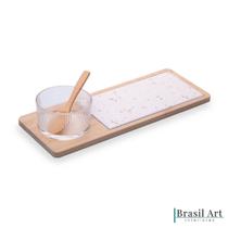 Conjunto Petisqueira com 04 Peças Terrazo Conjunto Petisqueira com 04 Peças Terrazo