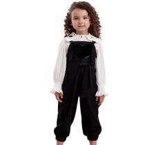 Conjunto Petit Cherie Com Blusa Coração Preto Inverno Conjunto Petit Cherie Com Blusa Coração Preto Inverno