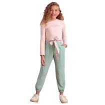 Conjunto Petit Cherie Inverno Vintage Flowers Rosa