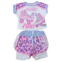 Conjunto Petit Cherie Roller Girl Rosa