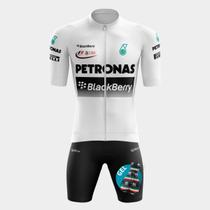 Conjunto Petronas Branca Premium + Bermuda Gel