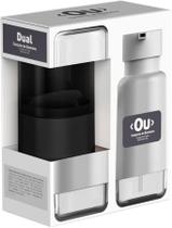 Conjunto Pia Lavabo Dispenser Sabonete Liquido Porta Escova Preto