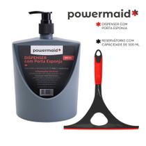 Conjunto Pia Porta Detergente 500ml Rodo Multiuso Reforçado Powermaid Conjunto Pia Porta Detergente 500ml Rodo Multiuso Reforçado Powermaid