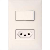 Conjunto Pial Plus+ 4X2 Branco Com Placa(1Paralelo+Tomada 10A) 615078Bc Conjunto Pial Plus+ 4X2 Branco Com Placa(1Paralelo+Tomada 10A) 615078Bc