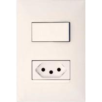 Conjunto Pial Plus+ 4X2 Branco Com Placa(1Paralelo+Tomada 10A) 615078Bc Conjunto Pial Plus+ 4X2 Branco Com Placa(1Paralelo+Tomada 10A) 615078Bc