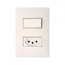 Conjunto Pial Plus+ Branco 1 Par+1Tomada 20A 078Bc