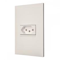 Conjunto Pial Plus+ Branco Com Placa 1 Tomada 20A. - 615081Bc