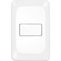 Conjunto Pial Pop 4X2 Branco Com Placa (1Campainha) Lgx040 Conjunto Pial Pop 4X2 Branco Com Placa (1Campainha) Lgx040