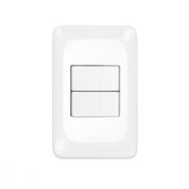 Conjunto Pial Pop 4X2 Branco Com Placa (1Simples+1Paralelo) Lgx102