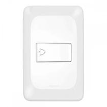 Conjunto Pial Pop Branco Modulo Com Placa 4X2 - Pulsador 1 Tecla Campainha - Lgx040 Conjunto Pial Pop Branco Modulo Com Placa 4X2 - Pulsador 1 Tecla Campainha - Lgx040