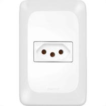 Conjunto Pial Pop Modulo Com Placa 4X2 - 1 Tomada 2P+T. 10A. Conjunto Pial Pop Modulo Com Placa 4X2 - 1 Tomada 2P+T. 10A.