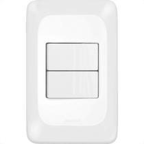 Conjunto Pial Pop Modulo Com Placa 4X2 - 2 Paralelos 10A. Conjunto Pial Pop Modulo Com Placa 4X2 - 2 Paralelos 10A.