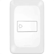 Conjunto Pial Pop Modulo Com Placa 4X2 - Pulsador 1 Tecla Campainha - Lgx040 Conjunto Pial Pop Modulo Com Placa 4X2 - Pulsador 1 Tecla Campainha - Lgx040