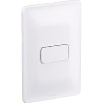 Conjunto Pial Zeffia 4X2 Branco Com Placa(1Interrupitor) 680119