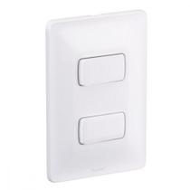 Conjunto Pial Zeffia Branco Modulo Com Placa 1 Simples + 1 Paralelo - 680103 Conjunto Pial Zeffia Branco Modulo Com Placa 1 Simples + 1 Paralelo - 680103