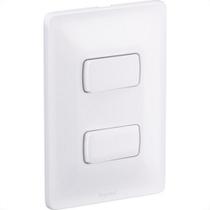 Conjunto Pial Zeffia Branco Modulo Com Placa 1 Simples + 1 Paralelo - 680103