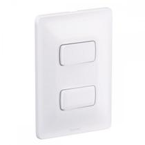 Conjunto Pial Zeffia Branco Modulo Com Placa 1 Simples + 1 Paralelo - 680103 Conjunto Pial Zeffia Branco Modulo Com Placa 1 Simples + 1 Paralelo - 680103