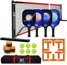 Conjunto Pickleball Hoverphenix com rede, marcador de quadra e bolsa