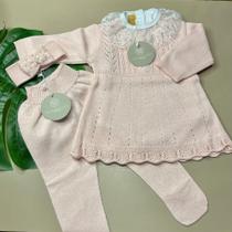 Conjunto pietra rosa maria 4 peças