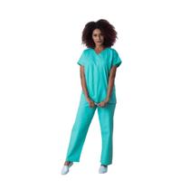 Conjunto pijama algodão cirúrgico unissex (verde) - namastê