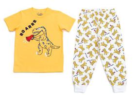 Conjunto Pijama Camiseta Longa e Calça Dino Brilha no Escuro Have Fun