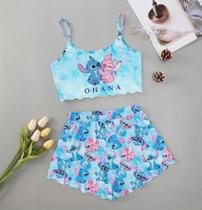 Conjunto Pijama Feminino Baby Doll Ondinha Conjunto Pijama Feminino Baby Doll Ondinha