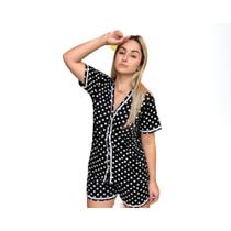 Conjunto Pijama Feminino Botões Curto Leve Verão