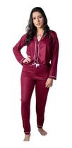 Conjunto Pijama Feminino Confortável Longo - C58