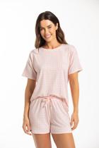Conjunto Pijama Feminino Curto em Malha Conjunto Pijama Feminino Curto em Malha