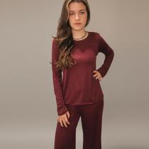 Conjunto Pijama Feminino Longo Brisa Comfy Fresco e Confortável para Dormir