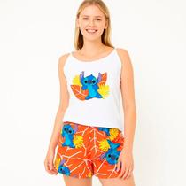 Conjunto Pijama Feminino Stich e Capivara Divertido Leve e Estampado P ao GG Conjunto Pijama Feminino Stich e Capivara Divertido Leve e Estampado P ao GG